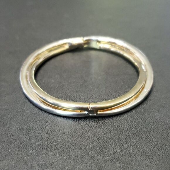 **Final Sale** Gold tone and silver tone bracelet - Picture 1 of 10